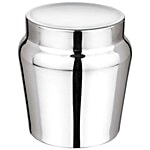 Aagam Stainless Steel Storage Container - Mirror Finish, Apple 750 ml (Set of 3)