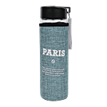 DP Glass Bottle With Removable Fabric Cover - Green, BB1322 500 ml