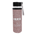 DP Glass Bottle With Removable Fabric Cover - Purple, BB1322 500 ml