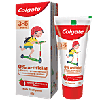 Colgate Kid's Toothpaste - 3-5 years, Natural Strawberry Flavour, 0% Artificial 80 g Tube