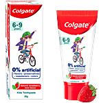 Colgate Kids Toothpaste - 6 To 9 Years, Natural Strawberry Mint Flavour, 0% Artificial 80 g Tube