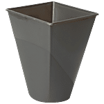Princeware Open Square Dustbin / Garbage Bin Bucket - Grey Colour 8 L