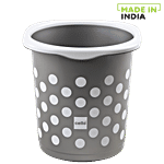 Cello Fusion Plastic Dustbin / Garbage Bin - Without Lid, Black 7 L