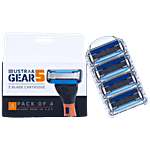 Ustraa Gear 5 Blade Cartridge With Double Coated Blade Edge 4 pcs 