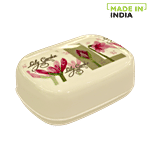 Ratan Maharaja Plastic Soap Case - Lily Garden Pink 1 pc