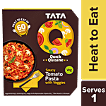 TATA Q Ready To Eat Saucy Tomato Pasta With Veggies - High Quality Ingredients 290 g 