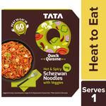TATA Q Ready To Eat Hot & Spicy Schezwan Noodles With Veggies - High Quality Ingredients 290 g 