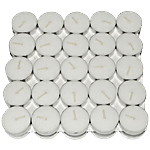 Pahal Tealight Candles - White 50 pcs