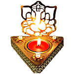 Pahal Tealight Holder - Ganesh Shadow Traingle Stand 1 pc