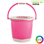 Nakoda Pixel Plastic Designer Bucket - Assorted Colour 13 L