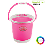 Nakoda Pixel Plastic Designer Bucket - Assorted Colour 25 L 