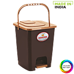 Nakoda Modern Pedal Square Plastic Dustbin / Garbage Bin - Assorted Colour 7 L 