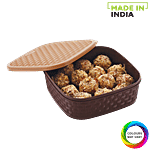 Nakoda Titan Multi Utility Plastic Basket Square - With Lid, Assorted Colour 1.5 L