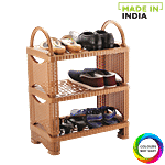 Nakoda Futura Plastic Shoe Rack/Shoe Stand - 3 Tier, Assorted Colour 1 pc