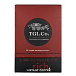 TGL Co. Morning Motivation Instant Coffee Powder Stick Sachets 50 g Box (25 Sachets x 2 g each)