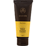 Soultree Ayurvedic Face Scrub - Walnut & Turmeric with Cooling Sandalwood, Paraben Free 100 g 