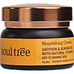 Soultree Ayurvedic Nourishing Cream - Saffron & Almond Oil with Natural Vitamin E, Dry to Normal Skin, Paraben Free 25 g 