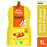 BB Royal Organic Cold Pressed Groundnut Cooking Oil 1 L Spout Pack