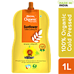 BB Royal Organic Cold Pressed Sunflower Cooking Oil 1 L Spout Pack