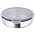 Ramson Stainless Steel Storage Lunch Container - Flat, Carry Snack Pack 350 ml