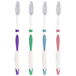 Aquawhite Sensitive Toothbrush - Ultra Soft Bristles, Colour May Vary 4 pcs