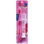 Aquawhite Shimmer & Shine Watchha Toothbrush With 2 Minute Sand Timer & Hygiene Cap 1 pc