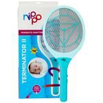 Nippo Rechargeable Mosquito Bat - Polycarbonate, Terminator 2, Over Charge Protection, Shock Proof, Li-On Battery 1 pc 
