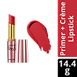 Lakme 9To5 Primer + Creme Lip Colour - Red Rage, CR3 3.6 g 