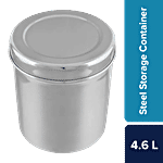 bb home Deep Dabba/Storage Container - No.16, Plain, Stainless Steel, Durable 4.6 L (1 pc)