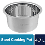bb home Stainless Steel Tope/Patila/Bhagona - No.16, Flat Bottom 4.7 L (1 pc)