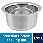 bb home Stainless Steel Tope/Patila/Bhagona - No.11, Induction Bottom 1.35 L (1 pc)