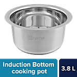 bb home Stainless Steel Tope/Patila/Bhagona - No.15, Induction Bottom 3.8 L (1 pc)