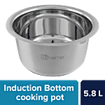 bb home Stainless Steel Tope/Patila/Bhagona - No.17, Induction Bottom 5.8 l (1 pc)