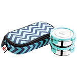 NanoNine Stainless Steel Lunch Box With Rectangular Bag - Duo 2 pcs