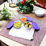 Yera Glass Bowl Set With Lids - Transparent 435 ml (Set of 2)