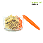 Yera Candy/Cookie Glass Bowl With Lid Set 345 ml Set of 4