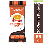 bb Gooddiet 20g Whey Protein Bar - Cranberry Orange 65 g