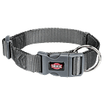 Trixie Premium Collar - 40-65cm/25mm, L-XL, Graphite 1 pc