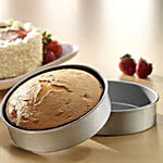 Hazel Food Grade Aluminium Round Shape Cake Mould - 18 cm 1 pc