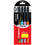 Colgate Slim Soft Charcoal Toothbrush 4 pcs (Buy 2 Get 2 Free)