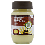 18 Herbs Organics 100% Natural A2 Desi Cow Ghee 200 ml Glass Bottle