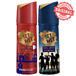 Set Wet Global Edition, Paris Pulse & Brazil Beats 120 ml (Pack of 2)