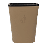 DP Plastic Dustbin - Coffee 17 L