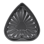 DP Metal Cake Mould - Heart Shaped, Black 225 g