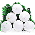 Pahal Snow Ball Ornament 6 pcs