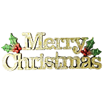 Pahal Merry Christmas - Hanging Cutout, Small 1 pc