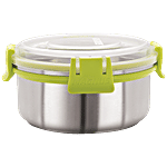 Magnus Storage Steel Airtight Round Container - Klip Lock 450 ml