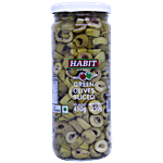 Habit Green Sliced Olives 430 g Bottle