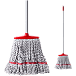 Liao Microfiber T-Mop - 4.3 ft Stick, With Powder Coated Metal Rod 1 pc