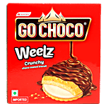 GO CHOCO Weelz Crunchy Choco Coated Biscuit 600 g Carton Box (30 pcs x 22 g each)